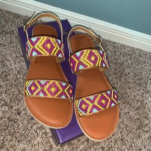 Tan sandals